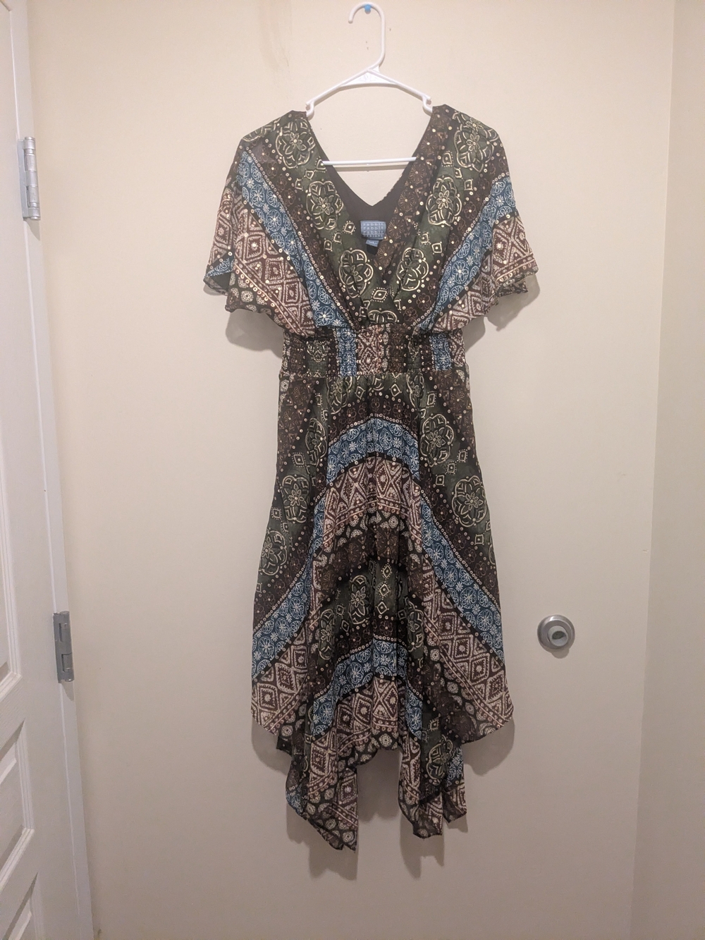 Rabbit Rabbit Rabbit Earthy Boho Whimsical Fairy Dress